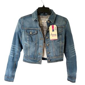 Women's Light Blue Denim Jacket. warm lining Size S